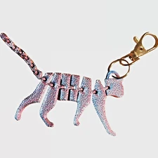 Articulated Cat Keychain - 3D Printed, Cute Gift, Fidget Toy