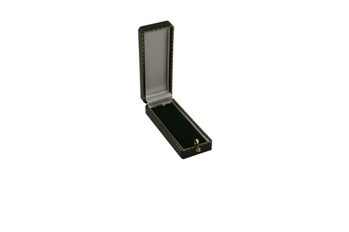 Quality Slim Pendant Drop Earring Boxes Antique Style Leatherette Chain Boxes - Picture 7 of 13