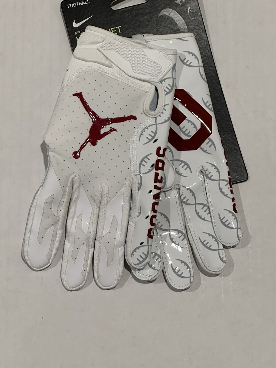 Nike Jordan Vapor Jet 6.0 Football Gloves “Oklahoma Sooners Nike Jordan Vapor Jet 6.0 Football Gloves “Oklahoma Sooners