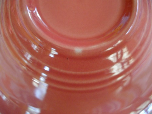 Vintage Homer Laughlin HARLEQUIN ROSE 6 1/4" Cuenco Fiesta ~ - Imagen 10 de 10