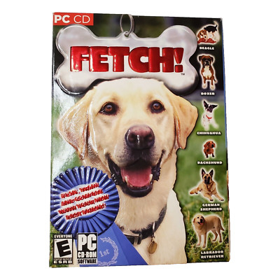 Vintage Fetch Boxed CD ROM Labrador Dog Training Simulator 2006 PC Game Y2K New