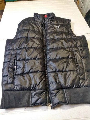 Puma Sports Lifestyle Women Black Nylon Vest Zip Puffer Jacket Zip Winter S 44 - Picture 2 of 13