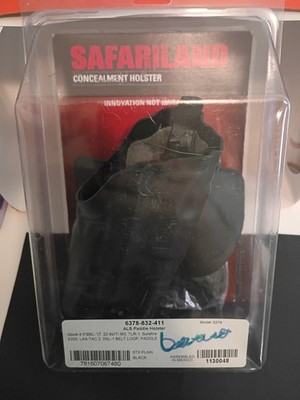 SAFARILAND CONCEALMENT HOLSTER Model 6378 (Brand New In Box/Plastic case) Black