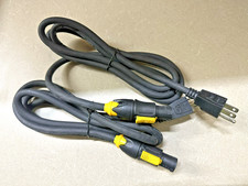 Edison Male to PowerCON TRUE1 Female Power Cable 6 ft 14 AWG TWO PACK