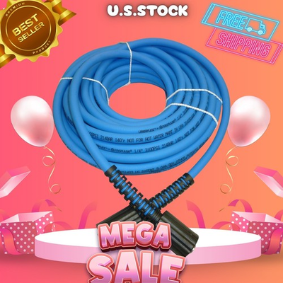 #ad #ad Kink Resistant 1 4quot; Pressure Washer Hose 3100 PSI 50ft Made in USA 2×22MM $45.44
