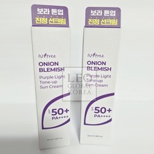 ISNTREE x2 Two Onion Blemish Purple Light Tone-up Sun Cream 40ml x2 K-Beauty