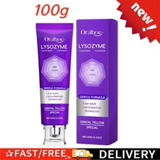 Lysozyme Whitening Toothpaste, 2026 Colour Correcting Purple Toothpaste 100g