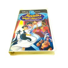 Disney VHS Aladdin and the King of Thieves w/ Case Robin Williams 1996