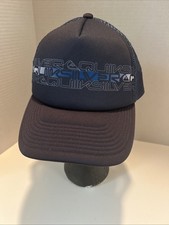 Quiksilver Trucker Hat Blue Snapback OSFM Foam Front Mesh Back Surf Skate