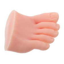 Soft Silicone Nail Practice Foot Model Reusable for Acrylic Nail Art Training