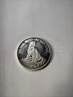 Leopard With Eagle Caring Olympic Circles 1 Troy Oz .999 Fine Silver Round