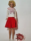 Vintage 1960's Barbie Doll in 1963 Midge Cheerleader Outfit Megaphone Pompoms
