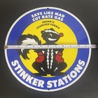 VINTAGE STINKER STATION GASOLINE MOTOR OIL PORCELAIN SIGN — photo 3