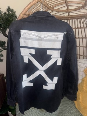 RARE Off-White arrow field jacket black white size medium 