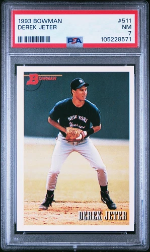 1993 Bowman - Derek Jeter #511 (RC) PSA 7 Yankess Captain Combine Shipping $1 