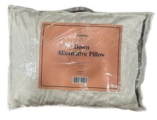 Brooklinen Down Alternative Pillow Standard 20  X 26  Hypoallergenic White new