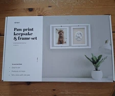 Kiri Paw Print Keepsake & Frame Kit, New, Turning Frames w/ Double Face