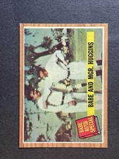 1962 Topps Babe Ruth 137 Green Tint Variation Centered B5