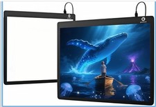 Glass Gaming Mouse Pad with LED Lights,Professional Esport Mousepad with Type C