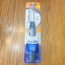 Spinbrush CLEAN Electric Toothbrush Dual Action Head Blue/White