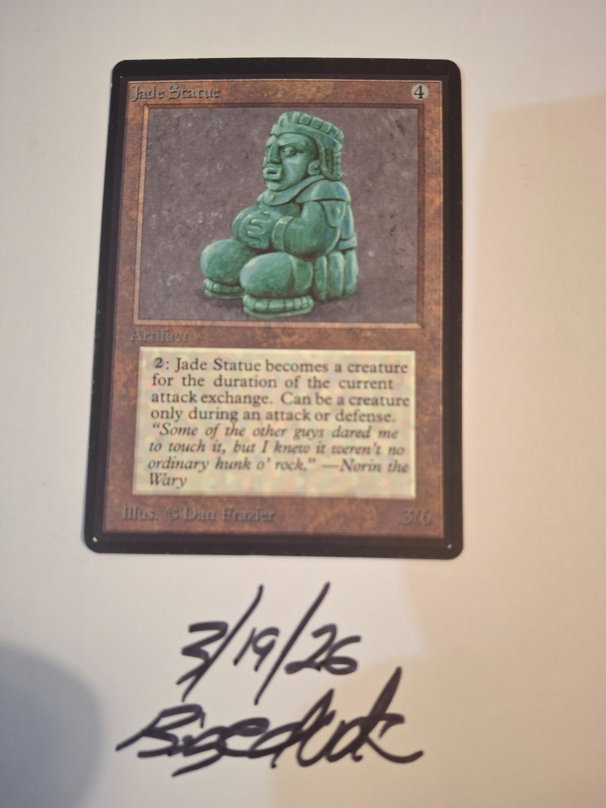 MTG Beta Jade Statue - bigedude