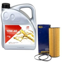 MotoröL Set 10W-40 5 Liter + ÖLfilter SH 4036 P FüR Audi A6 A8 A6 2.7 3.0 TDI