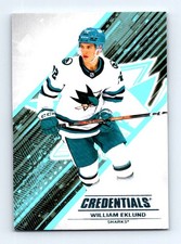 #52 2024-25 Upper Deck Credentials BASE / William Eklund  Sharks