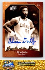 2009-10 Upper Deck Greats of the Game #28 Adrian Dantley Autographs