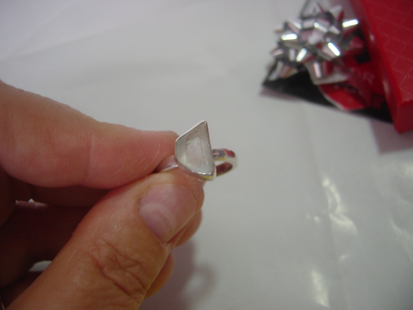 Vintage Solid Silver Ring-SUPERB-very large Natur… - image 10