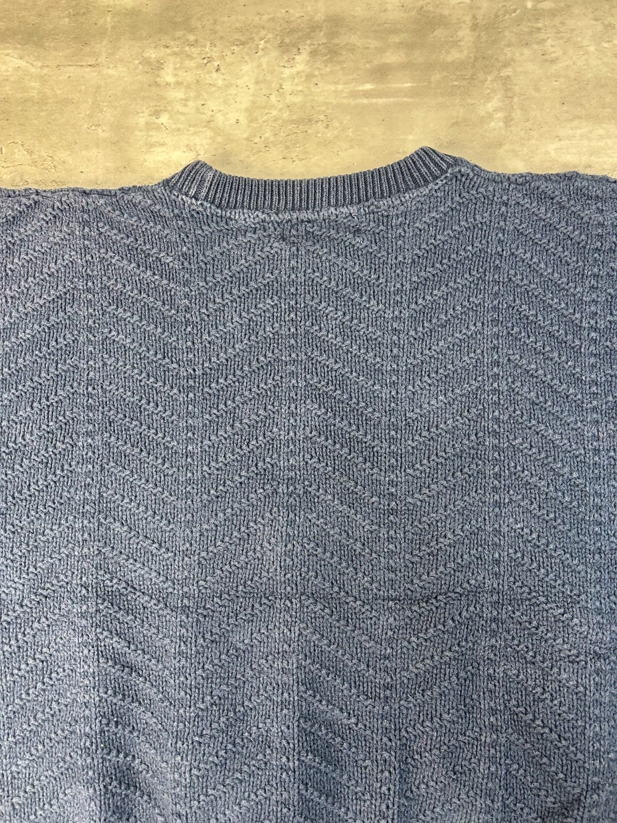 Vintage Zig Zag Striped Solid Print Pullover Knit… - image 8