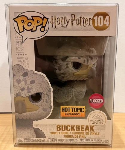 FUNKO POP! : HARRY POTTER SERIES - BUCKBEAK #104 HOT TOPIC EXCLUSIVE FLOCKED