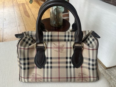 Burberry Boston bag Haymarket check design. | eBay