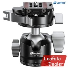 Leofoto LH-30PCL NP-50 Low Profile Ball Head with Panning clamp / QR Plate