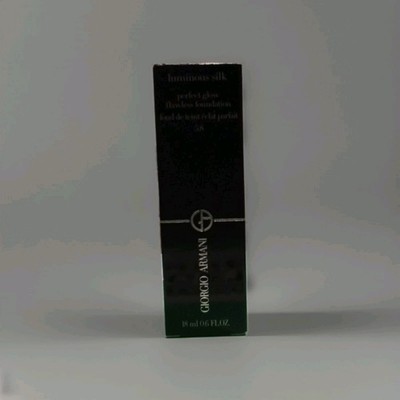 Giorgio Armani Luminous Silk Perfect Glow Flawless Foundation, Shade 5.8 NIB 3pc