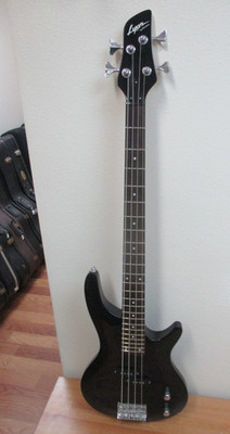 Washburn Lyon Black 4 String  Electric Bass Guitar
