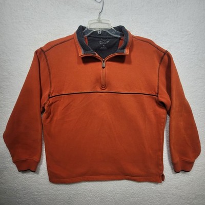 Arrow Classic-Fit Fleece Quarter-Zip Pullover Sweatshirt Burnt