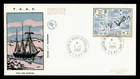 DR WHO 1989 FRENCH ANTARCTIC FSAT FDC SHIP CACHET MAP 8.40 M70614