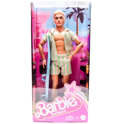 Barbie The Movie Beach Ken Doll with Surfboard 12''