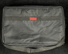 Cassette Tape Carrying Case SAVOY Black Nylon DOUBLE SIDED USA 72 Storage Vtg