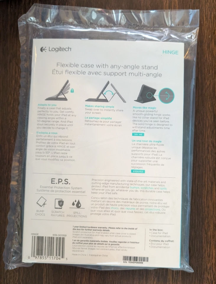 Logitech Hinge Flexible Case for iPad mini, 2, 3 - Image 2 of 2