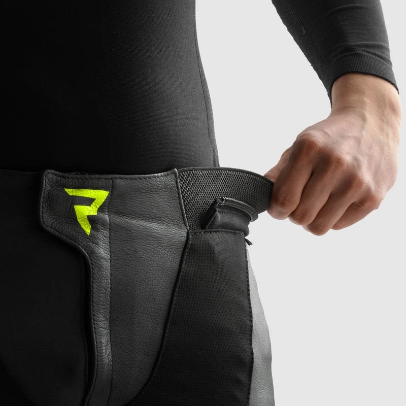 Rebelhorn Inferno Moto Leather Black White Fluo Yellow, photo 10 of 12