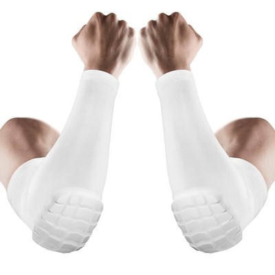 2PCS Elbow Pads with Padded Compression Shield Shape Arm Sleeves for Protecti...