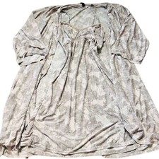 Marilyn Monroe Intimates Gray Slip Dress and Robe Set Size S