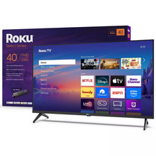Roku 40" Select Series 1080P Full HD Smart Roku TV with Roku TV Remote: Streamin