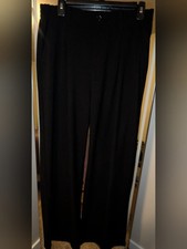 Wide-Leg Black Women's Dress Pants
