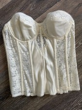 Dominique Bridal Strapless Corset Style 8949 Size 34C Ivory Lace