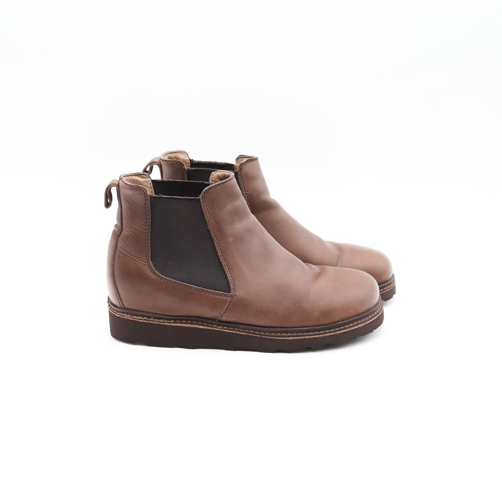 Birkenstock Stalon II Chelsea Boots Mens Casual Brown Leather Boot UK Size 6 image 2