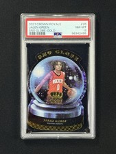 2021 Panini Crown Royale Jalen Green Gold Sno Globe RC Rookie #6/10 SSP PSA 8