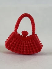 Barbie Doll Red Clutch Purse~~Studded
