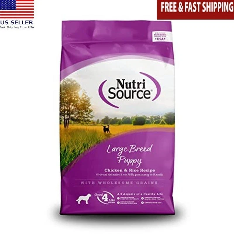 Puppy Dry Dog Food Chicken & Rice 26 Lb Animal Protein Prebiotics Probiotics New